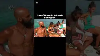 Turabi Hasanla Teknede Y&uuml;zleşiyor. #survivor #ytdayibenionecikarnolur  #keşfetteyiz #keşfet