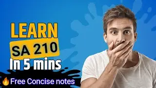 SA 210 || Best  Productive Revision for Standard on Auditing || Keywords Learning