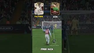 Father vs Son FC 24 Challenge #zidane #football #shorts