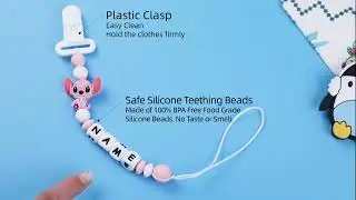 Simply sunshine Baby Personalized Pacifier Clip with name; custom pacifier clip; Baby shower Gift