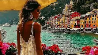 🌊 Italian Coastal Retreat 🎵 Mediterranean Chill Music & Ocean Paradise Views 4K