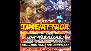 EVENT TIME ATTACK - APOCALYPSE NEST HELL MODE - DN RETURN V2 RENEWAL - TEAM VALKRYIE