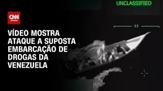 Trump divulga vídeo de ataque a suposta embarcação de drogas da Venezuela | CNN BRASIL