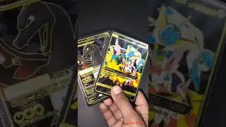 shiny Charizard GX/ evee sisters nd Pikachu GX black Pokemon card hp - 1,000,000 #pokemon #cards
