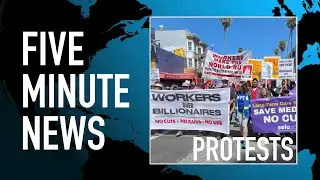 Massive Labor Day protests as Americans stand up for their 'Workers Over Billionaires' rights.