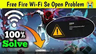 Free fire not opening using wifi 😢| Failed To Retrieve Version Problem Wifi | FF Wi-Fi Open Problem 