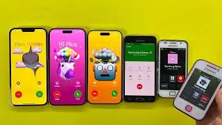 iPhone Air + 16 Plus + 13 ProMax Incoming Call | Outgoing Call Samsung Y Young|Hello Kitty+J3+S Plus