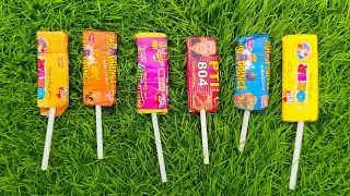 Satisfying Video Rainbow Mixing All Lollipop & Color EGGS From Chocolate Magic Candy & Cutting ASMR