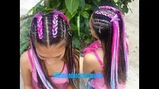 TRENZAS JUVENILES CON LANA Y ARGOLLAS /YOUTHFUL BRAIDS WITH WOOL /TRANCAS JOVENS COM LA