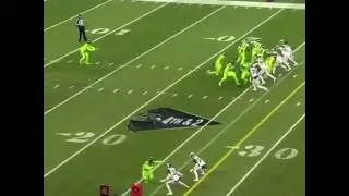 Jon Ryan runs on a fake punt and gets knocked unconscious