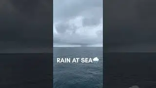 BEAUTIFUL RAIN AT SEA 🌧 | JESSY #shorts