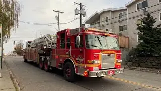 Seattle Fire Ladder 5, Engine 24, Battalion 6 and Safety 2 responding!