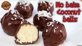 No bake Chocolate Coconut Balls - Easy vegan dessert recipe