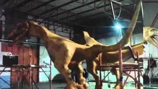 Carnevale ABATESE 2016 : lavori carro JURASSIC WORLD
