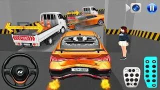 New Elantra N car Stuck in Parking Garage - 3D Driving Class 2026 - 3D Driving Class - Car Game