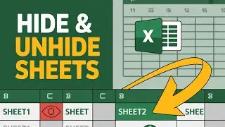 How to Hide and Unhide Worksheets in Excel  #exceltips #exceltutorial #excelshortvideo