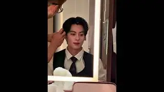 Dylan Wang getting his hair styled on the set of 'Wander Together' | Wang Hedi