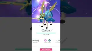Shiny Crown Sword Zacian UNLOCKED in Pok&eacute;mon GO! 👑🗡️✨ #pokemongo #pokemon #youtubeshorts