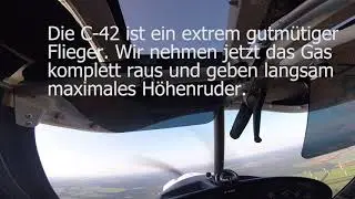 Flugstunde 9+10 auf dem Weg zur Sportpilotenlizenz. Heute:Langsamflug + Notsituationen