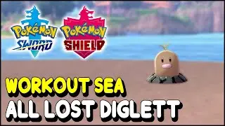 Pokemon Sword & Shield All Diglett Locations in Workout Sea (The Isle of Armor DLC)