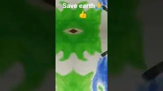 #Environment Day #Environment Drawing #5th June #save earth #shorts#Thermolcol painting