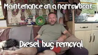 Diesel bug removal and an engine service on Narrowboat Dodger.