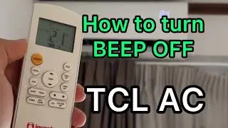 Как отключить звуковой сигнал на пульте управления кондиционера TCL