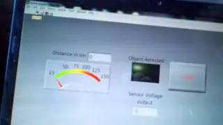 Parking/Back up alert system using Infrared sensor,myDAQ and labVIEW