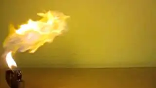 Super Slow Motion Flame Thrower! HD