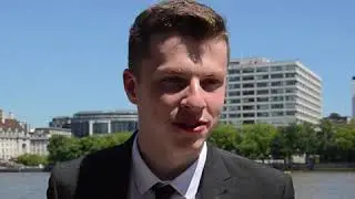 Apprentice Louis from Aggregate Industries at the Apprenticeships One Year on Event