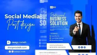 How to Design Social Media Posters for Business Growth | Step-by-Step Tutorial @design.rockdh