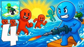 War of Rafts - Gameplay Walkthrough Part 4 - Raft Battles (iOS, Android)