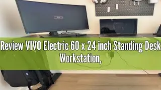 Review VIVO Electric 60 x 24 inch Standing Desk Workstation, Memory Controller Height Adjustment, 1B