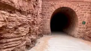 نفق البغاز يقع على سكة قطار الحجاز قديماً بين #تبوك و #المدينة_المنورة 