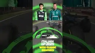 Gabriel Bortoleto OVERTAKES Fernando Alonso | 2025 Italian Grand Prix with Classic Graphics #f1