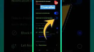 Notification for blocked messages Truecaller #shortsfeed #shorts