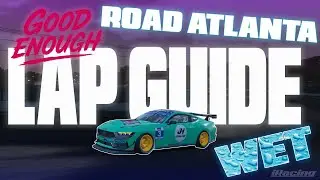 Ford Mustang GT4 at Road Atlanta Wet iRacing Good Enough Lap Guide