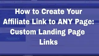 How to Create Custom Landing Page Links in iDevAffiliate