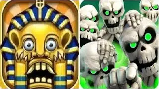 Temple Lost Pyramid Gold Rush 3D vs Castle Crush Free Strategy Card Games