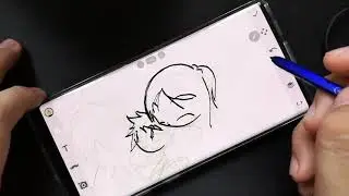 Inking on Sony's Sketch on the Galaxy Note 10+