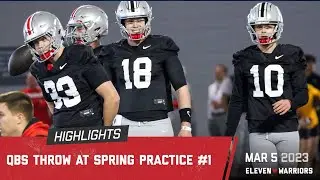 A first look at Ohio State’s quarterbacks throwing in spring practices