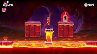 Mario vs. Donkey Kong | Fire Mountain Level 3-1 - 100% | Switch Gameplay