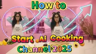 How To Start An AI Cooking Channel in 2025 and go viral #AIcookingchannel#AIcreatortips