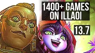 ILLAOI vs LULU (TOP) | 8 solo kills, 1400+ games, 10/2/0 | KR Master | 13.7