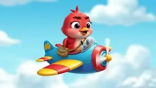 Chuku the Brave Bird vs The Silly Fox Fighter Jet | Funny Kids Animation Story