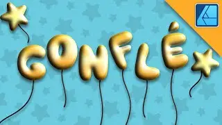 Tuto Affinity Designer | Comment créer un TEXTE GONFLÉ à l’HÉLIUM | Effet 3D digne d'Illustrator