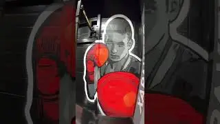 Нарисовал Альберта Батыргазиева 💪🏽 🥊 #graffiti #граффити #аэрография #airbrush #mural #shorts
