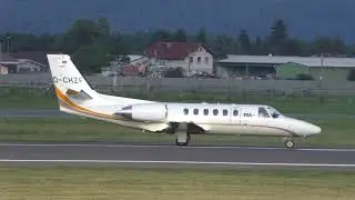 Tyrol Air Ambulance  Cessna 550 Citation  Bravo  take off at Graz  II   D-CHZF
