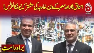 🔴LIVE: Deputy Prime Minister Ishaq Dar Meets Egypt Foreign Minister | Joint Press Conference Held