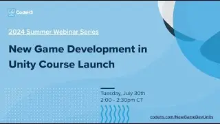 Game Development in Unity Course Launch